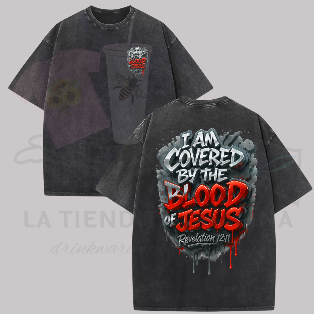 Covered By The Blood Revelation 12:11 (Front & Back)